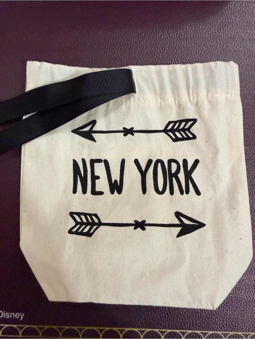 Bag-all NEW YORK Canvas Travel Bag in Cream and Black